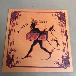 Landberk ‎Riktigt Äkta Norwegian 1992 Colours vinyl LP