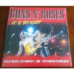 Guns N' Roses It's So Easy Live At The Ritz 1988 vinyl LP