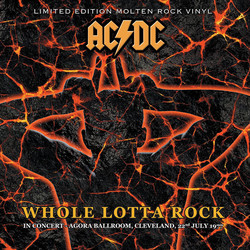 AC/DC Whole Lotta Rock Live In Concert Cleveland 1977 coloured vinyl LP 