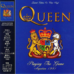 Queen Playing The Game Argentina 1981 CLEAR vinyl LP