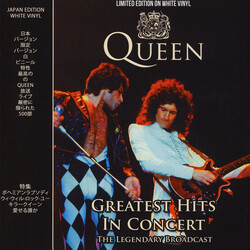 Queen Greatest Hits In Concert 1985 WHITE vinyl LP