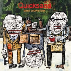 Quicksand Manic Compression BLACK/WHITE swirl vinyl LP g/f