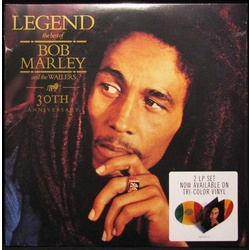Bob Marley Legend 30th anniversary COLOURED VINYL 2 LP gatefold