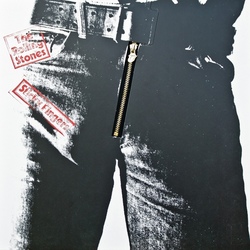 Rolling Stones Sticky Fingers METAL ZIP / zipper sleeve vinyl 2 LP