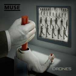 Muse Drones limited deluxe RED 180gm vinyl 2LP / CD / DVD set trifold sleeve