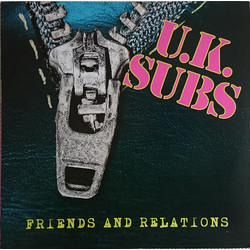 U.K. Subs Friends & Relations CLEAR vinyl LP 