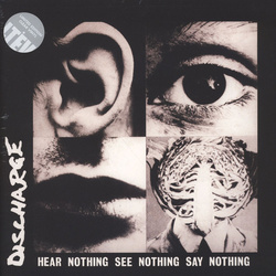 Discharge Hear Nothing See Nothing Say Nothing CLEAR vinyl gatefold LP