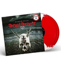 Devildriver Winter Kills RSD #d Red White Split Vinyl LP +poster