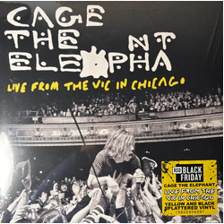 Cage The Elephant Live From The Vic In Chicago VINYL 2LP - COLOURED VIBRANT YELLOW & BLACK SPLATTER BLACK FRIDAY RSD 2025