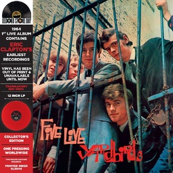 Yardbirds Five Live Yardbirds Eric Clapton TRANSCLUENT RED VINYL LP RSD 2024 [update 17/2/24]