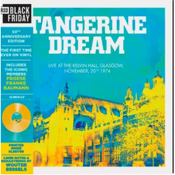 Tangerine Dream Live At The Kelvin Hall Glasgow 1974: 50Th Anni SPINE/BLUE & YELLOW VINYL 2LP OBI RSD BLACK FRIDAY 2024