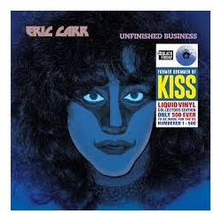 Eric Carr Unfinished Business NUMBERED EDITION VINYL LP - LIQUID BLUE FILL BLACK FRIDAY RSD 2025