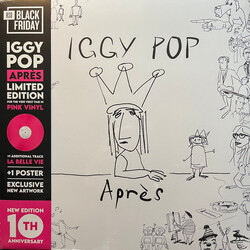 Iggy Pop Après RSD Black Friday PINK VINYL LP +OBI