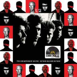 U2 Two Hearts Beat As One / Sunday Bloody Sunday - War & Surrender Mixes WHITE VINYL 12" 45RPM RSD 2023