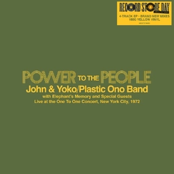 John & Yoko / Plastic Ono Band / Elephant's Memory Power To The People Live At The One To One Concert New York City '72 EP 180GM YELLOW VINYL LP RSD 2
