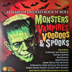Various Monsters  Vampires  Voodoos & Spooks - 33 Slabs Of Undead Rock GÇÿNGÇÖ Roll Vinyl LP