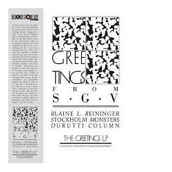 Various Artists Greetings From S.G.V. - The Greetings LP BLACK VINYL LP RSD 2024 [update 18/2/2024]