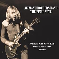 The Allman Brothers Band The Final Note (Painters Mill Music Fair Owings Mills, MD 10-17-71) Vinyl 2 LP