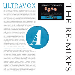 Ultravox Re-Mixes VINYL 2LP - CLEAR RSD 2026