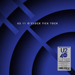 U2 11 O'Clock Tick Tock US issue RSD 2020 BLUE vinyl 12" gatefold sleeve