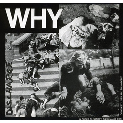 Discharge Why limited edition CLEAR vinyl LP gatefold sleeve 
