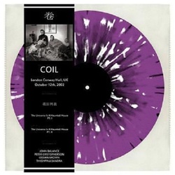 Coil London Conway Hall 2002 limited edition purple/white splatter vinyl LP NEW                                