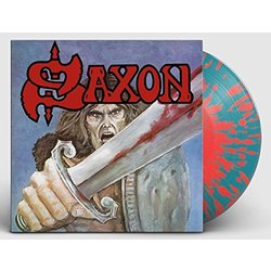 Saxon Saxon 2018 limited reissue RED / BLUE SPLATTER vinyl LP 