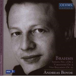 Andreas Boyde Brahms - The Complete Works For Solo Piano Vol.2 CD