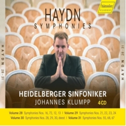 Haydn & Heidelberger Sinfoniker & Johannes Klumpp Volume 28 Symphonies Nos. 16, 72, 12, 13 | Volume 29 Symphonies Nos. 21, 22, 23, 24 | Volume 4 CD