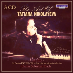 Tatiana Nikolayeva & Johann Sebastian Bach The Art Of / 6 Partitas BWV 825-830 . Ouvertüre Nach Französischer Art CD