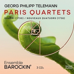 Ensemble Barockin' Georg Philipp Telemann: Paris Quartets 3 CD