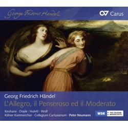 Georg Friedrich Händel L'Allegro, Il Penseroso Ed Il Moderato CD