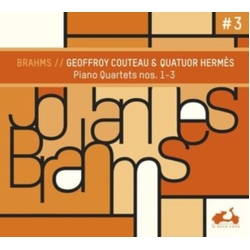 Brahms & Geoffroy Couteau & Quatuor Hermès Piano Quartets Nos. 1-3, Vol. 3 CD