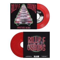 Billy Gibbons Jingle Bell Blues TRANSLUCENT RED VINYL 7"
