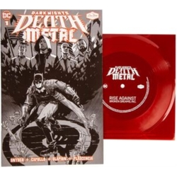 Rise Against Dark Nights Death Metal #1 Soundtrack Special Edition - Rise AgainstT (Second Printing B/W Cover Variant) VINYL 7"