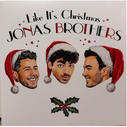Jonas Brothers Like It’s Christmas COLOURED RED VINYL 12"" USED