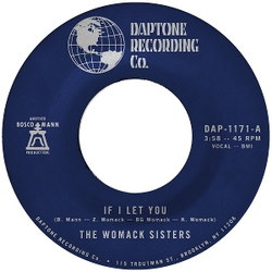 Womack Sisters 7-If I Let You / Instrumental VINYL 12"