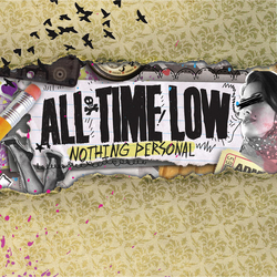 All Time Low Nothing Personal LIMITED PINK PURPLE BLUE SWIRL VINYL LP