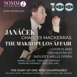 Marie Collier Leos Janacek: The Makropulos Affair; The Diary of One Who Disappeared CD