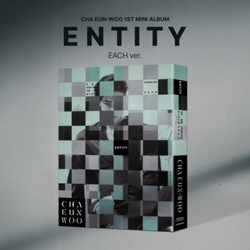 Cha Eun Woo Entity - Each Version - Random Cover - incl. Photobook Set, Folding Poster, Photocard Set, Sticker, DIY Entity POSTER STICKER CD