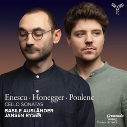 Auslander,Basile / Ryser,Jansen Enescu Honegger & Poulenc: Cello Sonatas CD