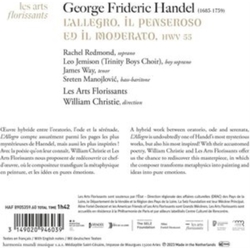 Handel & Les Arts Florissants & William Christie L'Allegro, Il Penseroso Ed Il Moderato CD