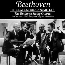 Beethoven / Budapest String Late String Quartets CD