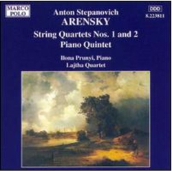 Anton Stepanovich Arensky String Quartets Nos. 1 and 2 / Piano Quintet, Op. 51 CD