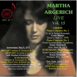 Bartok / Chopin / Debussy Martha Argerich Live, Vol. 15 2 CD