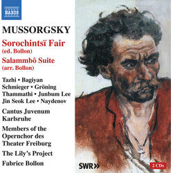 Mussorgsky / Tazhi / Bagiyan Mussorgsky: Sorochintsi Fair (ed. Bollon); Salammbo Suite (arr. Bollon) 2 CD