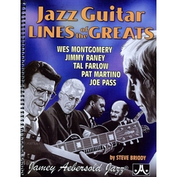 Jamey Aebersold Jazz Guitar Lines of the Greats CD