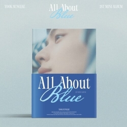 Yook Sungjae All About Blue - incl. 180pg Photobook, Book Cover, 2 Photocards, Postcard, Sticker, Clear Bookmark ASIA PHOTOBOOK PHOTOCARD STICKER CD