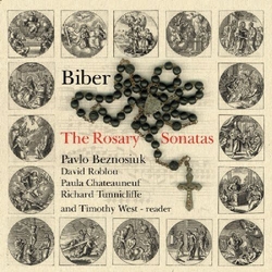 Biber & Pavlo Beznosiuk & David Roblou & Paula Chateauneuf & Richard Tunnicliffe & Timothy West The Rosary Sonatas CD