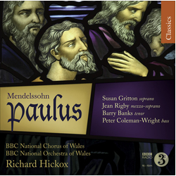 Mendelssohn & Susan Gritton & Jean Rigby & Barry Banks & Peter Coleman-Wright & BBC National Chorus Of Wales & BBC National Orchestra Of OP 36 CD